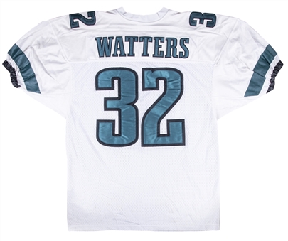 1996 Ricky Watters Game Used Philadelphia Eagles Road Jersey